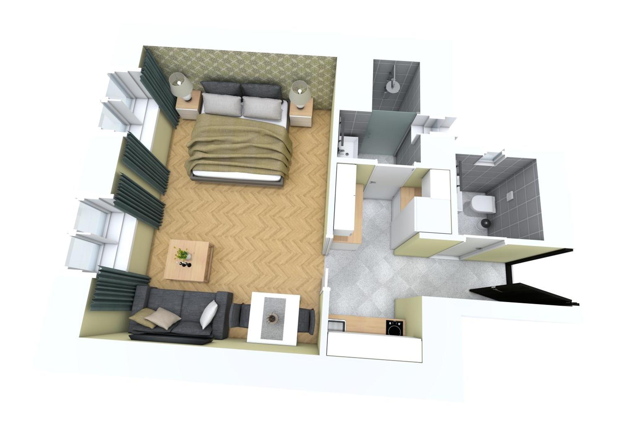 Daire Oasis At Charles Square *